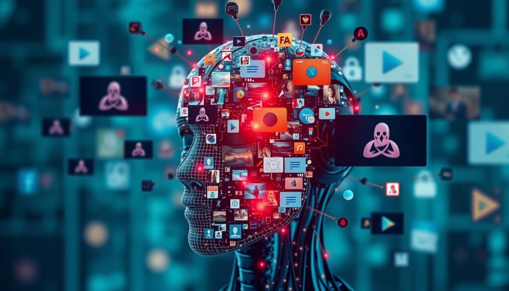 Generate an image representing AI in content repurposing Generate an image representing AI in content repurposing